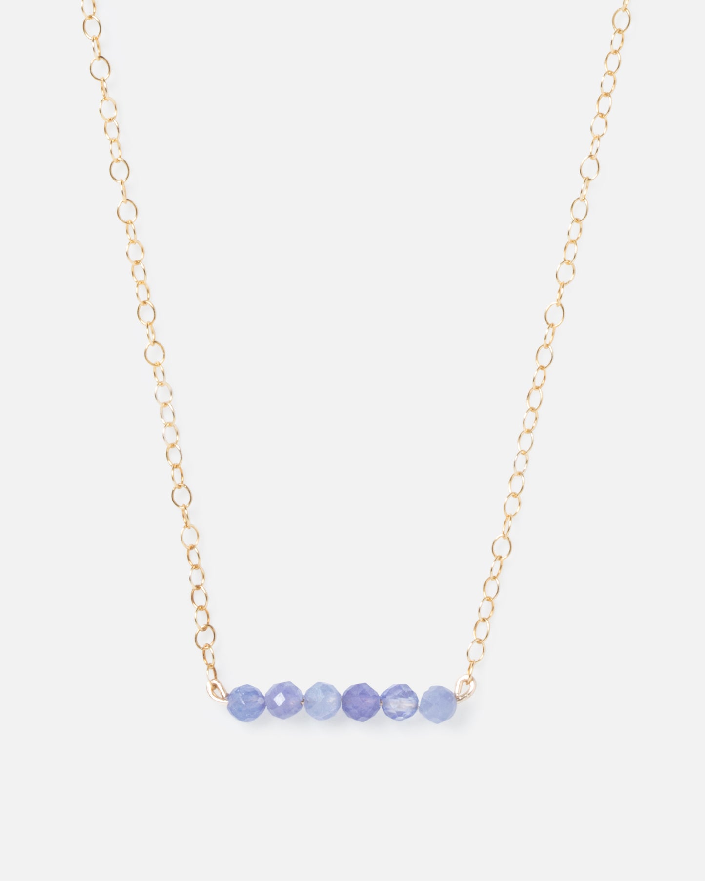 gemstone bar necklace