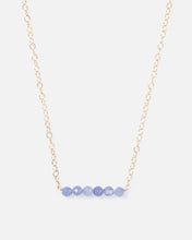 Load image into Gallery viewer, gemstone bar necklace