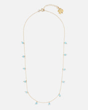 Load image into Gallery viewer, LARIMAR DAINTY 14K GOLD FILLED NECKLACE
