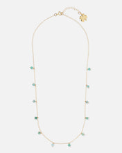 Load image into Gallery viewer, EMERALD DAINTY 14K GOLD FILLED NECKLACE
