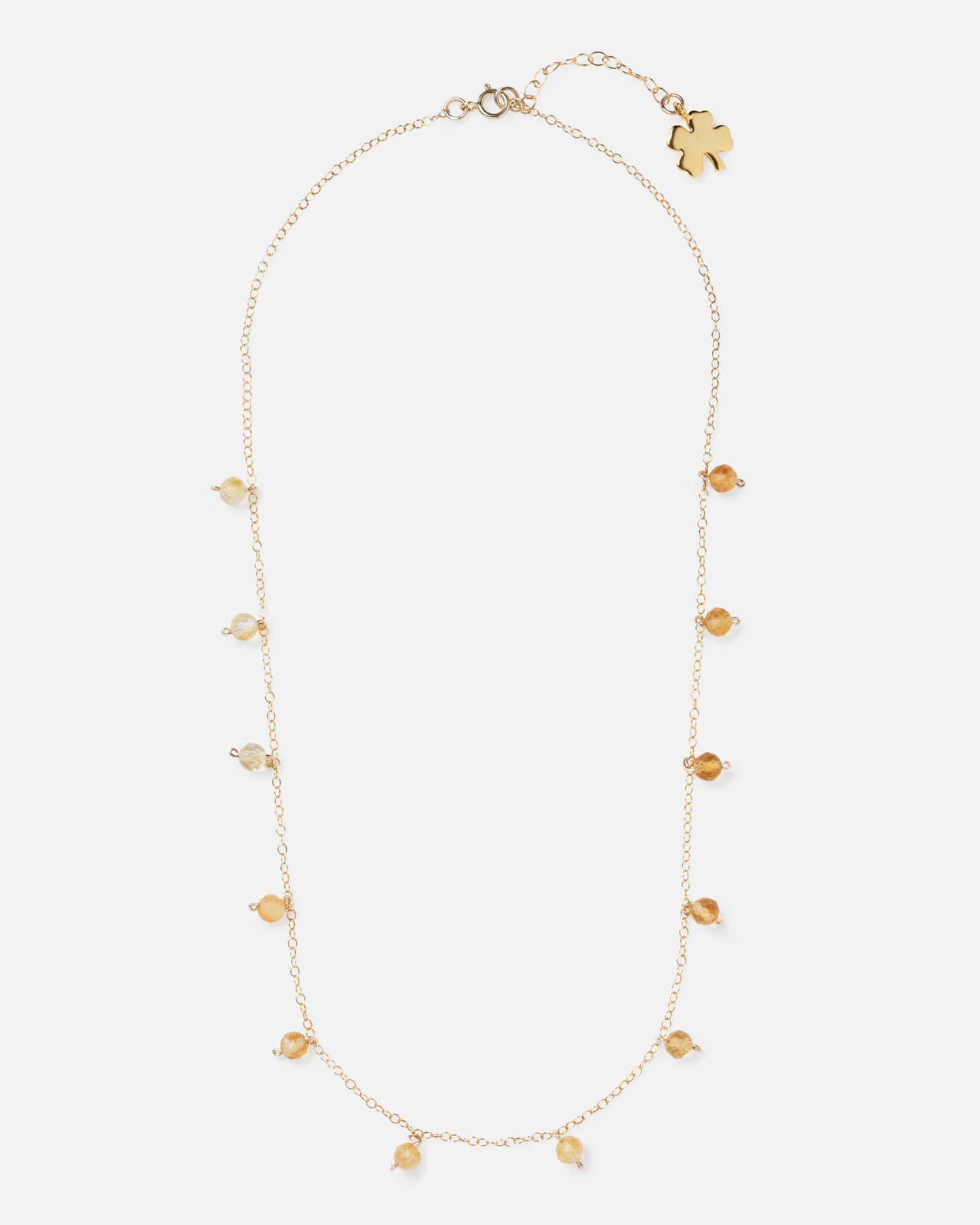 CITRINE DAINTY 14K GOLD FILLED NECKLACE