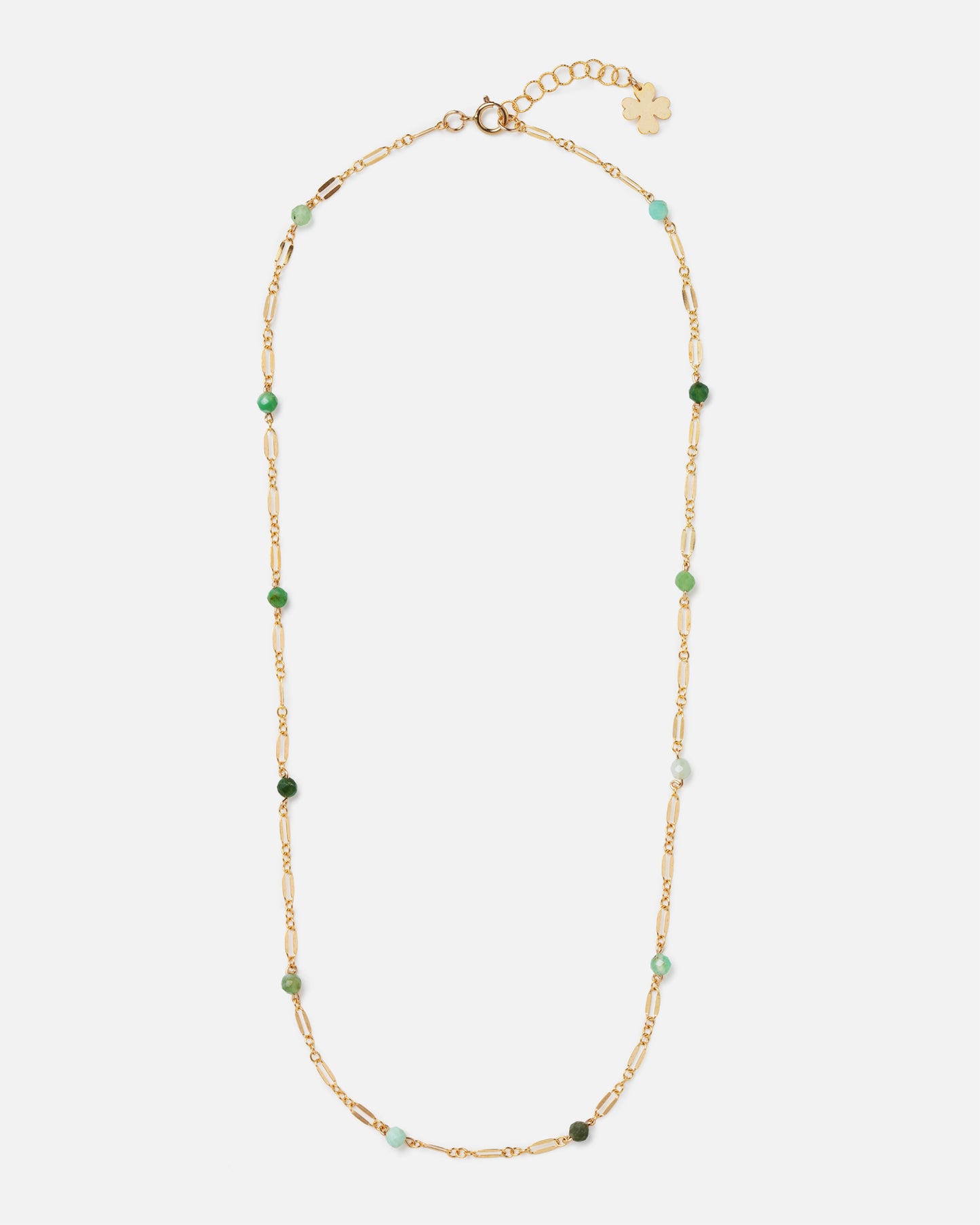 GREEN OPAL ELLIE 14K GOLD FILLED NECKLACE
