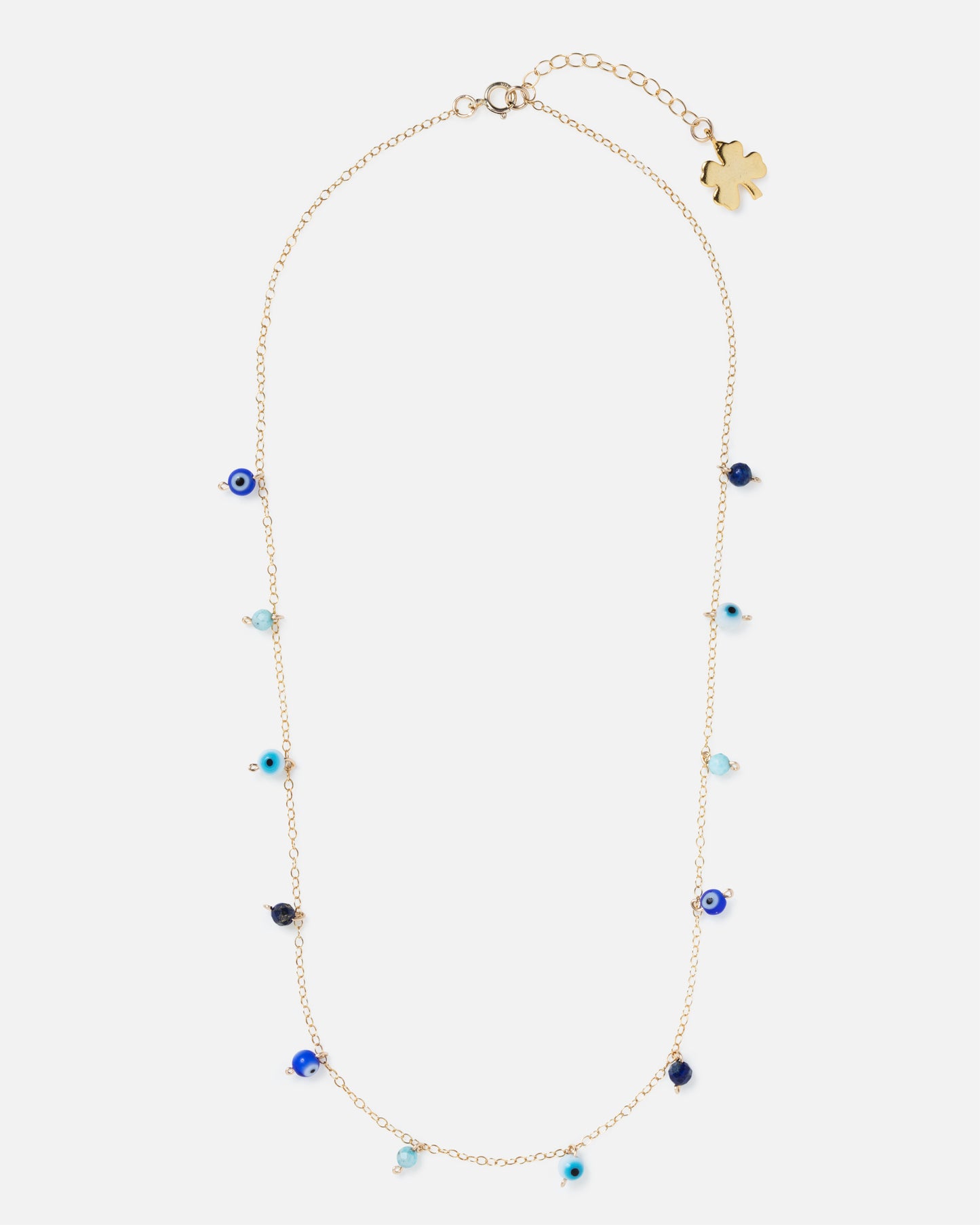 EVIL EYE DAINTY 14K GOLD FILLED NECKLACE