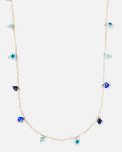 Load image into Gallery viewer, EVIL EYE DAINTY 14K GOLD FILLED NECKLACE
