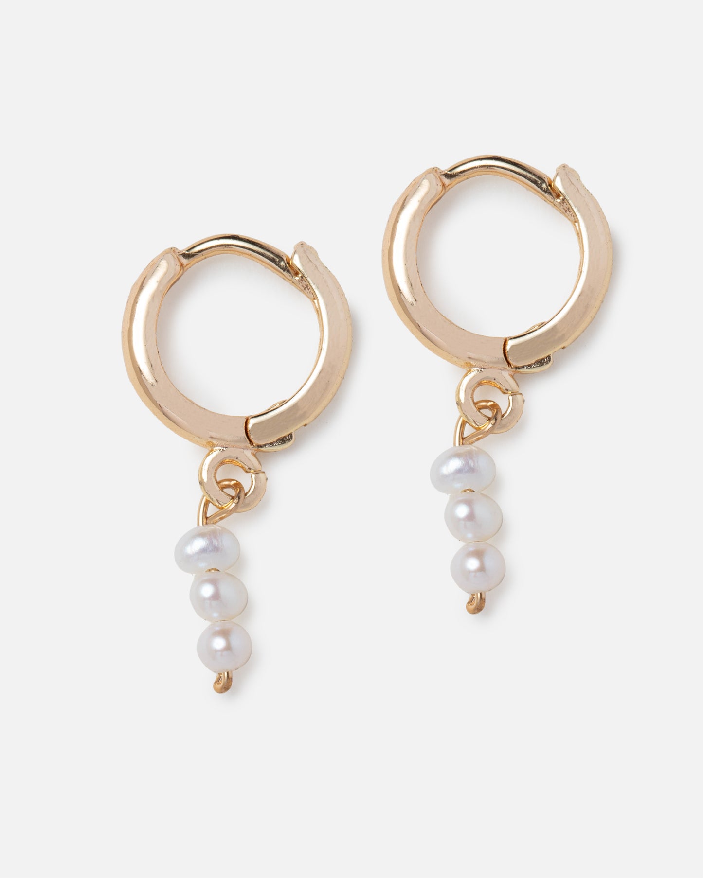 PEARL LEIGHTON 14K GOLD FILLED HUGGIE EARRINGS