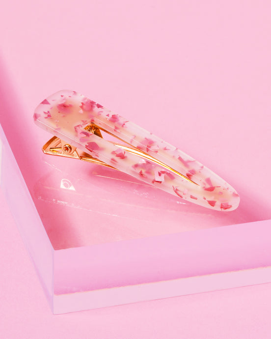 Pink Glitter Clip