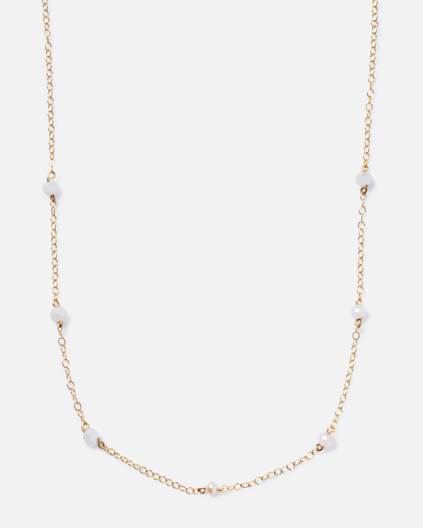 MORGANITE CARMELLA 14K GOLD FILLED NECKLACE