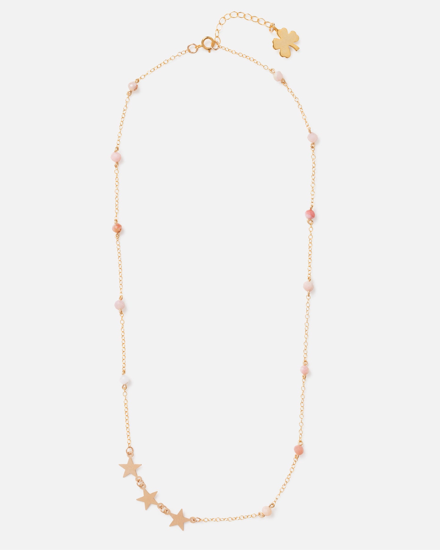 SHOOTING STAR PINK OPAL 14K GOLD FILLED NECKLACE