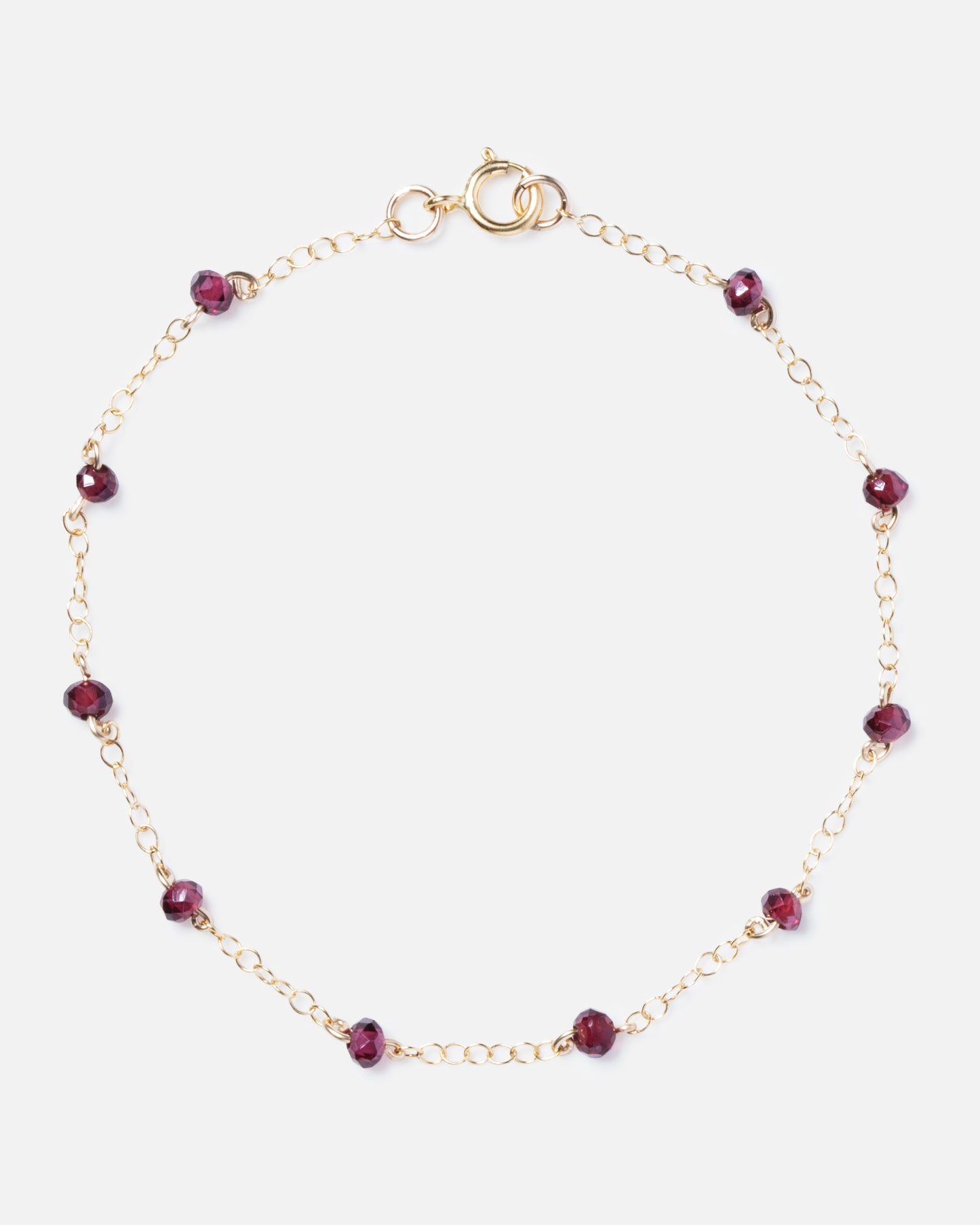 GARNET CONSTELLATION 14K GOLD FILLED BRACELET