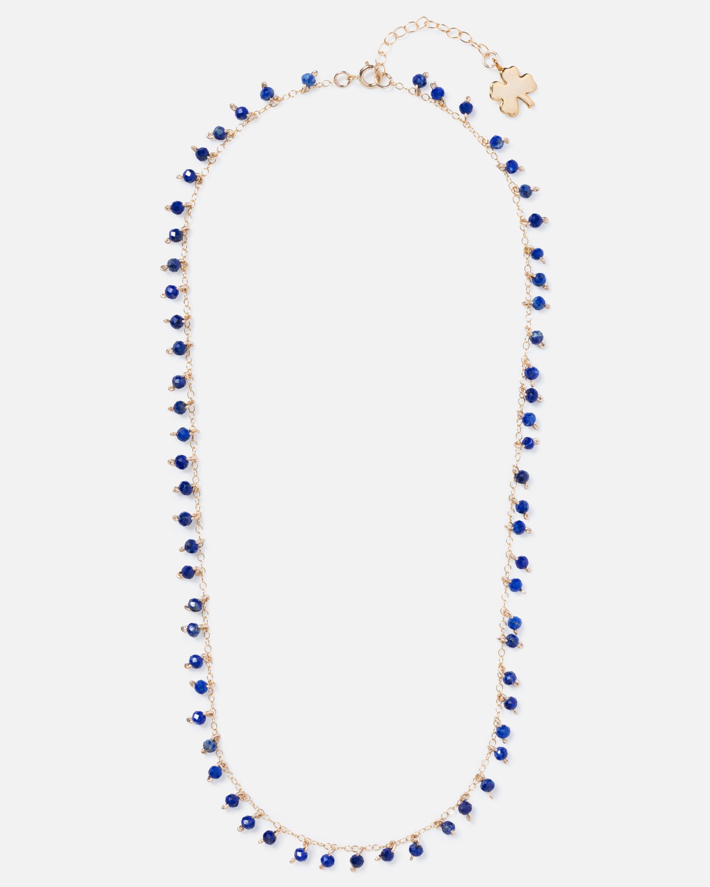 LAPIS CONFETTI 14K GOLD FILLED SPRINKLED NECKLACE