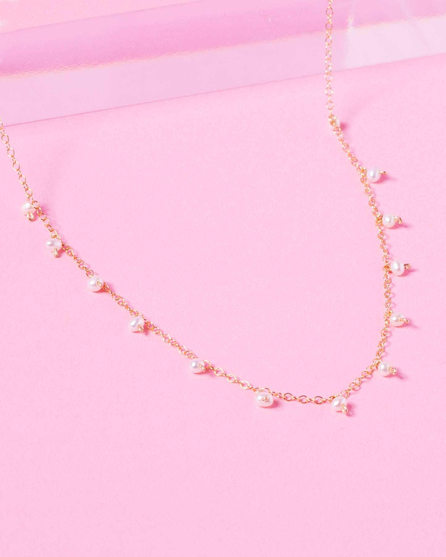 PEARL WILLOW 14K GOLD FILLED LONG NECKLACE