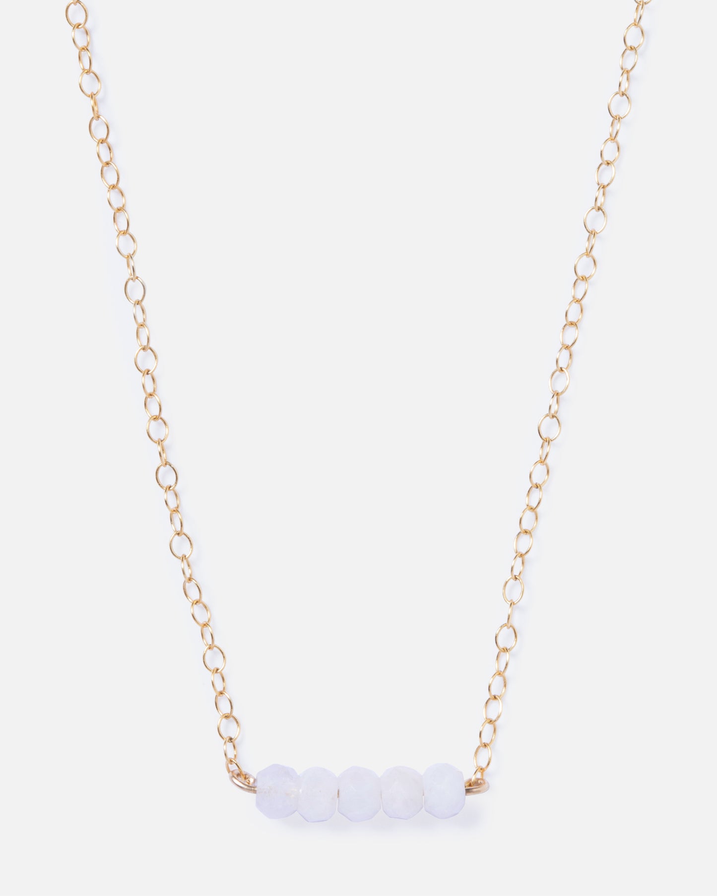 MORGANITE CLUSTER 14K GOLD FILLED NECKLACE
