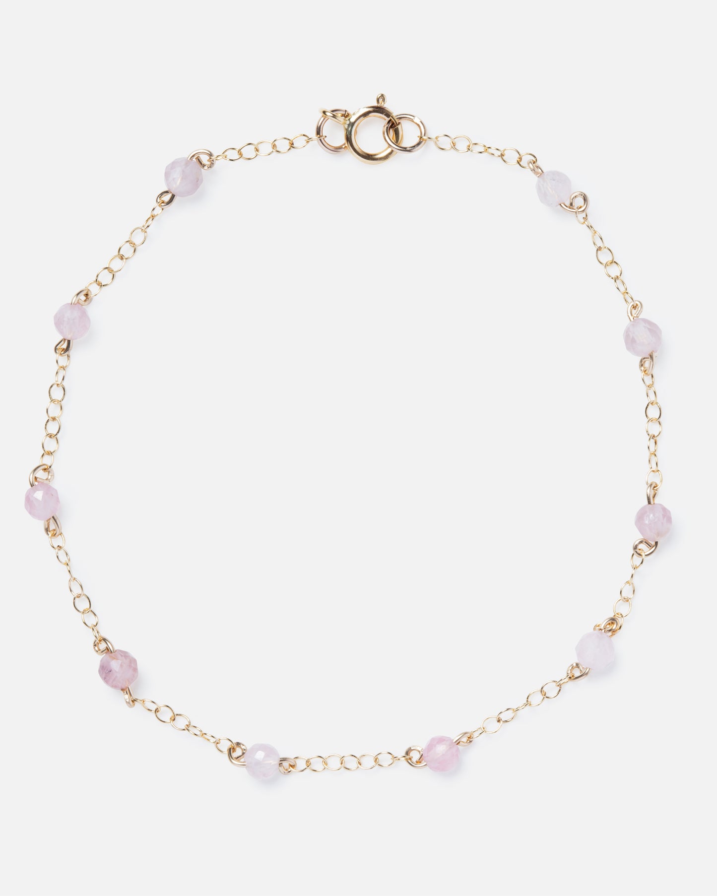 ROSE QUARTZ CONSTELLATION 14K GOLD FILLED BRACELET