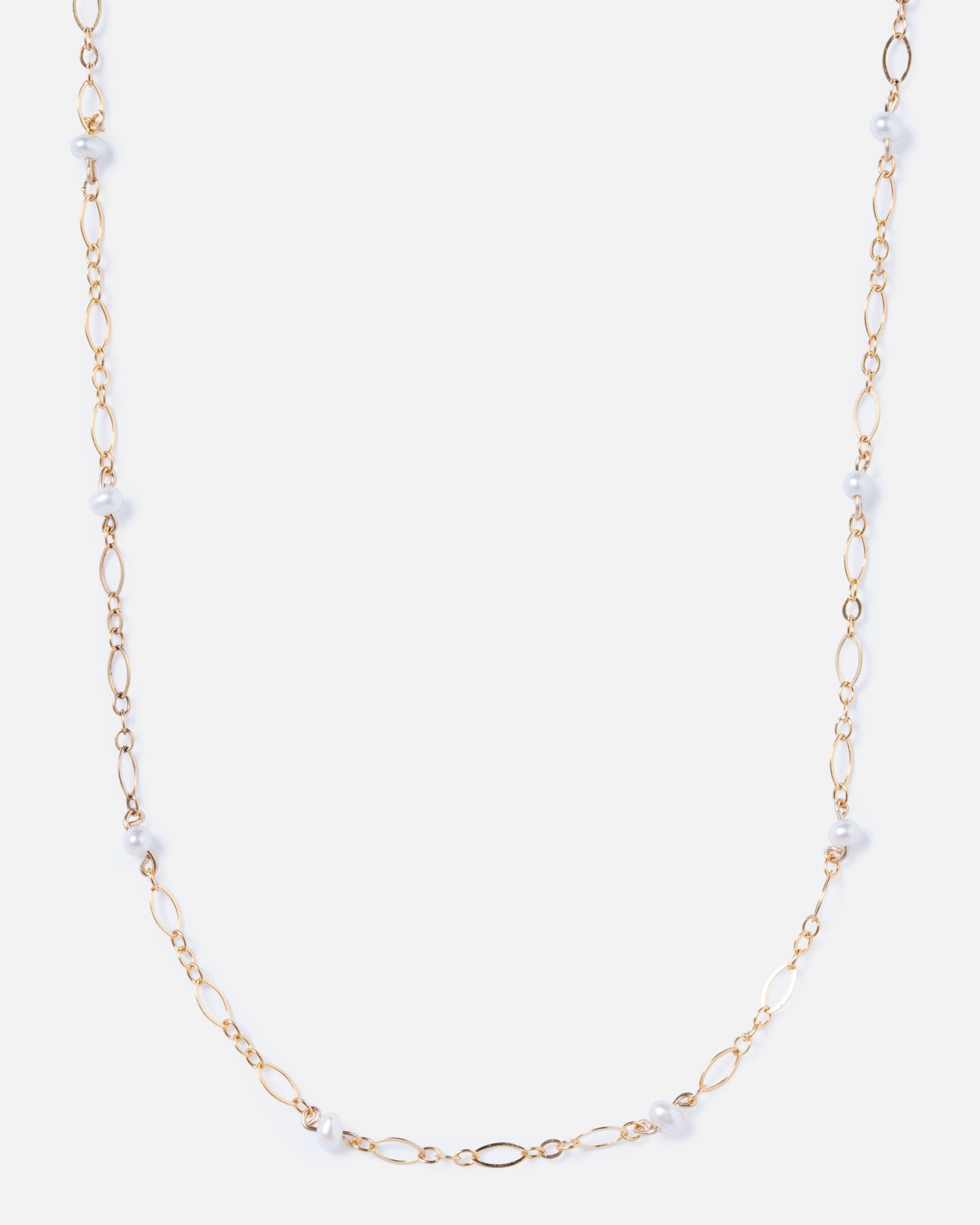 pearl gold chain necklace