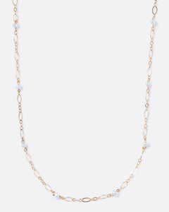 pearl gold chain necklace