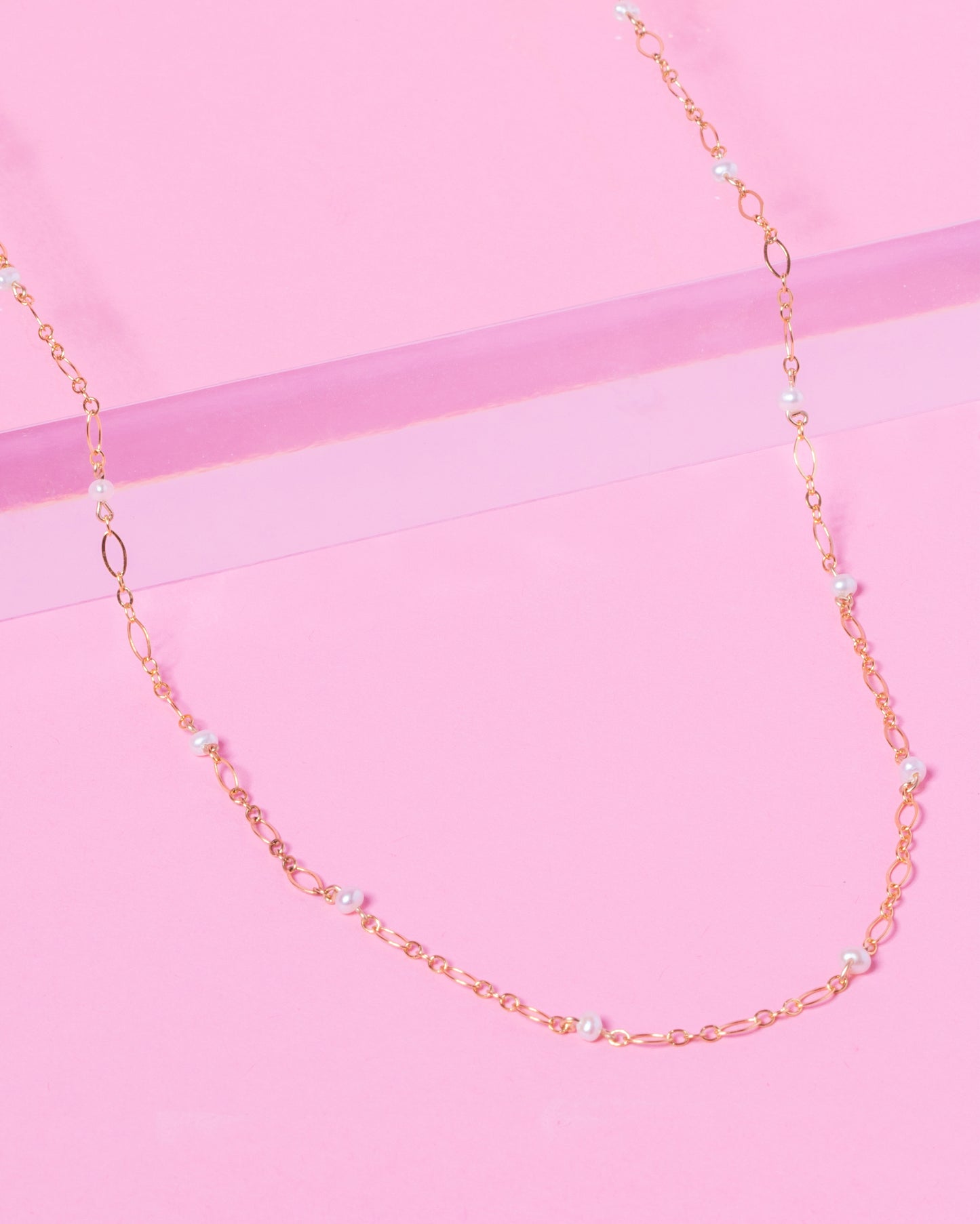 pearl fancy chain beaded necklace
