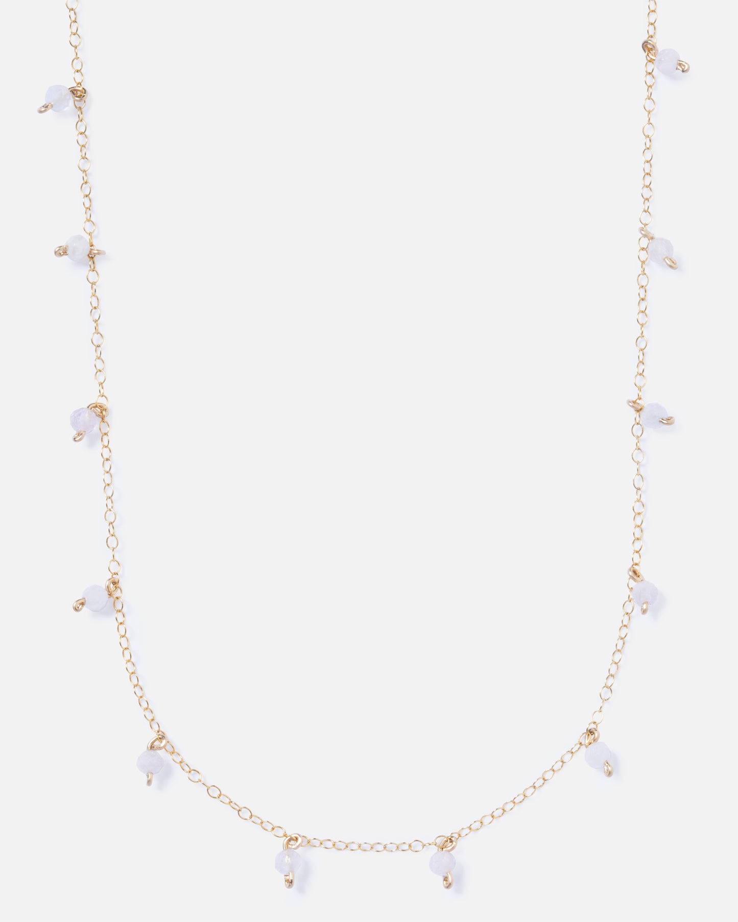 MORGANITE DAINTY 14K GOLD FILLED NECKLACE