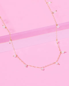 MORGANITE DAINTY 14K GOLD FILLED NECKLACE