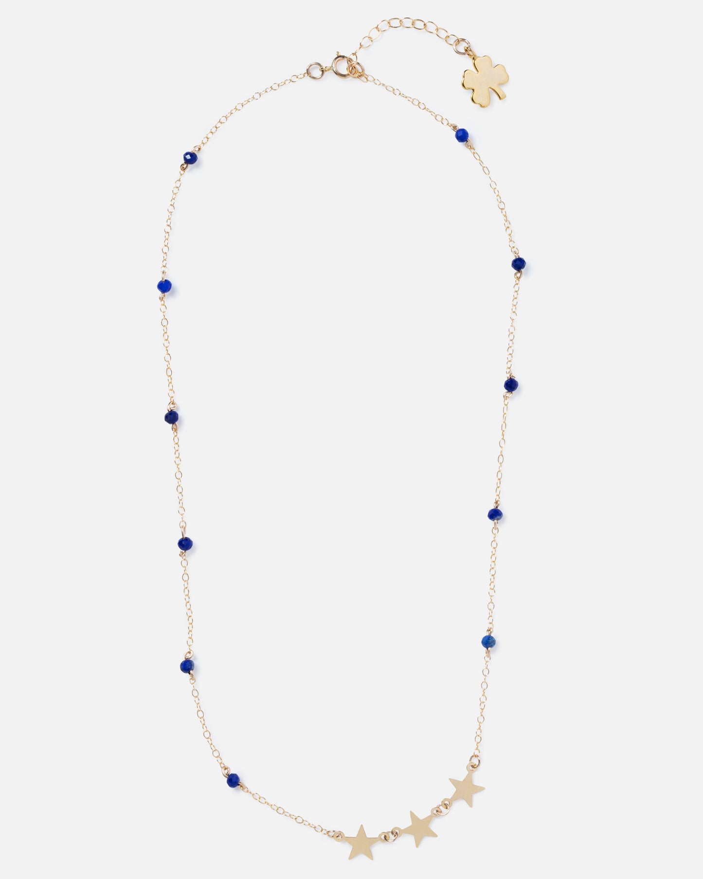 LAPIS SHOOTING STAR 14K GOLD FILLED NECKLACE