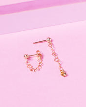 Load image into Gallery viewer, HEARTS 14K GOLD FILLED HUGGIE EARRINGS