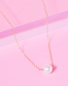 single pearl gemstone necklace