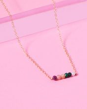 Load image into Gallery viewer, rainbow cluster necklace