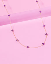 Load image into Gallery viewer, AMETHYST KATHY 14K GOLD FILLED NECKLACE