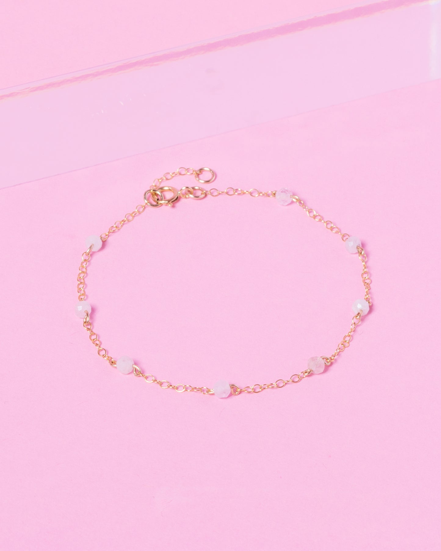 MORGANITE CONSTELLATION 14K GOLD FILLED BRACELET