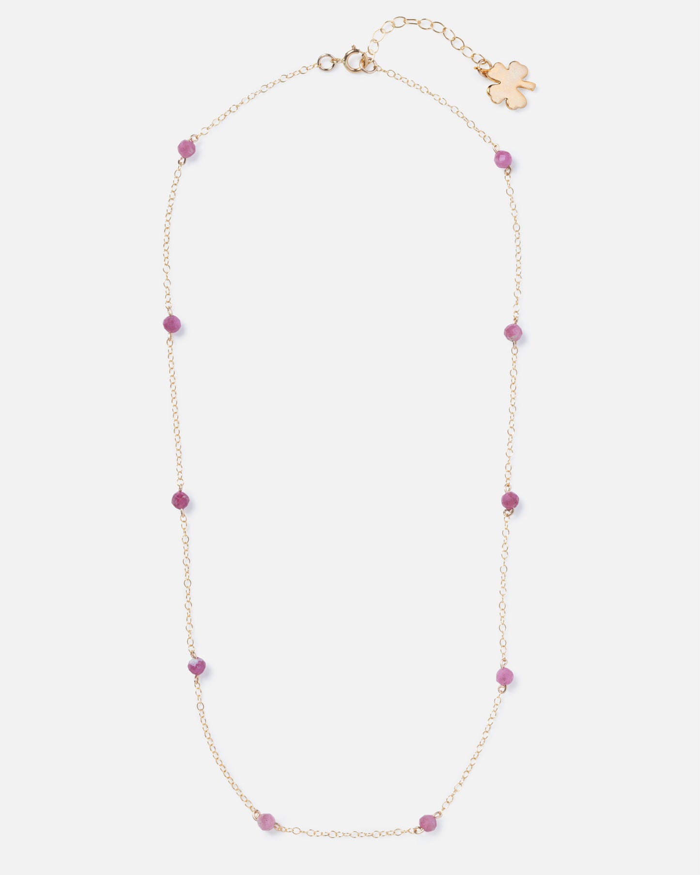 RHODONITE KATHY 14K GOLD FILLED NECKLACE