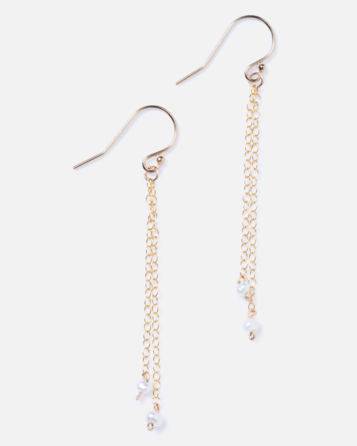PEARL ARIANA 14K GOLD FILLED EARRINGS