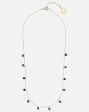 Load image into Gallery viewer, AMETHYST DAINTY 14K GOLD FILLED NECKLACE