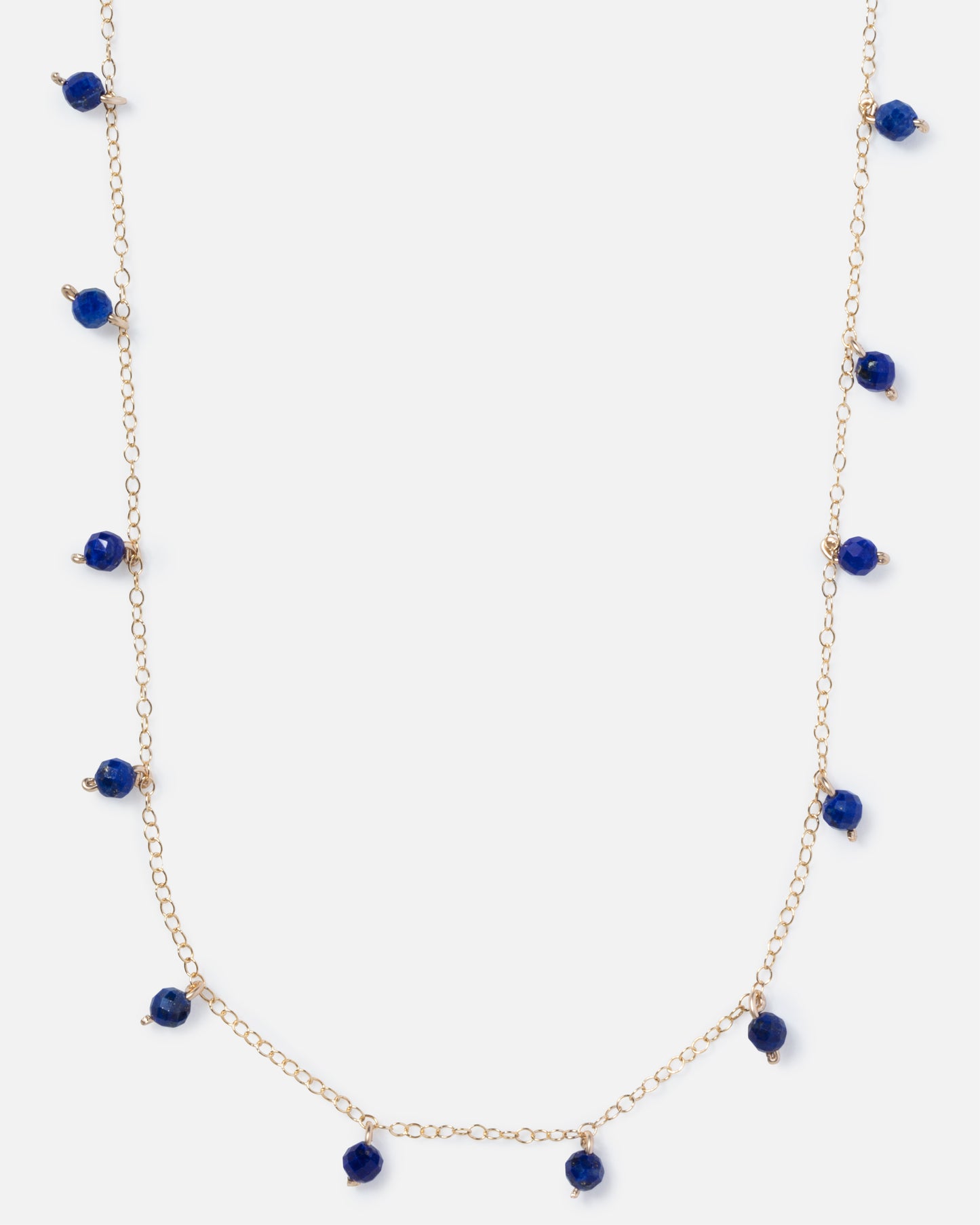 LAPIS DAINTY 14K GOLD FILLED NECKLACE
