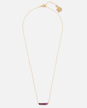 Load image into Gallery viewer, RUBY CLUSTER 14K GOLD FILLED NECKLACE