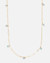 Load image into Gallery viewer, AQUAMARINE JANELLE 14K GOLD FILLED NECKLACE