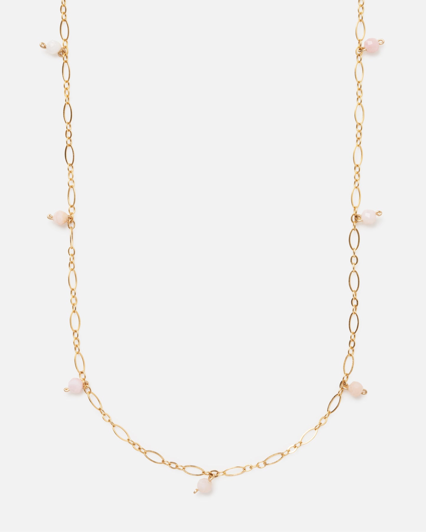 PINK OPAL JANELLE 14K GOLD FILLED NECKLACE