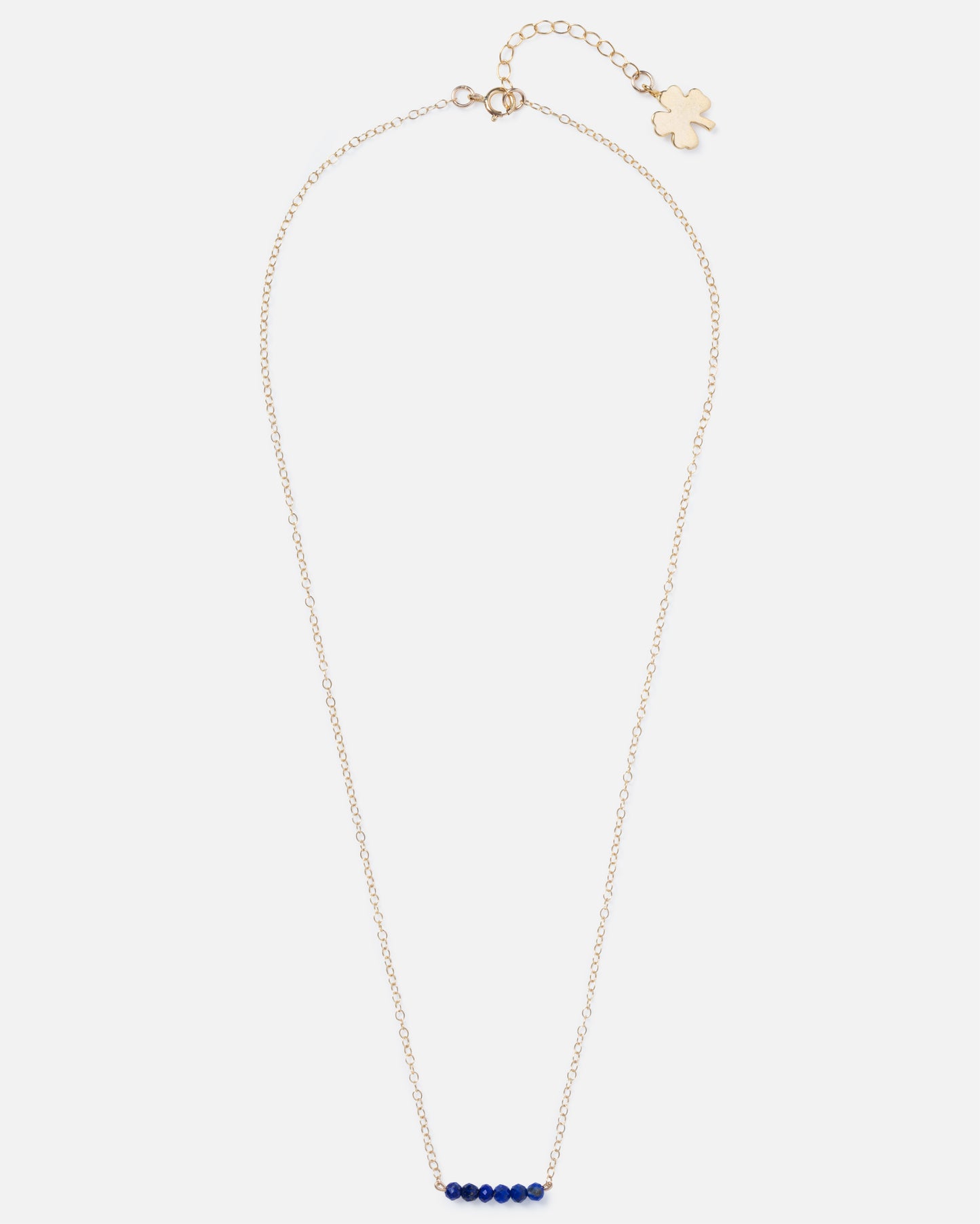 LAPIS CLUSTER 14K GOLD FILLED NECKLACE