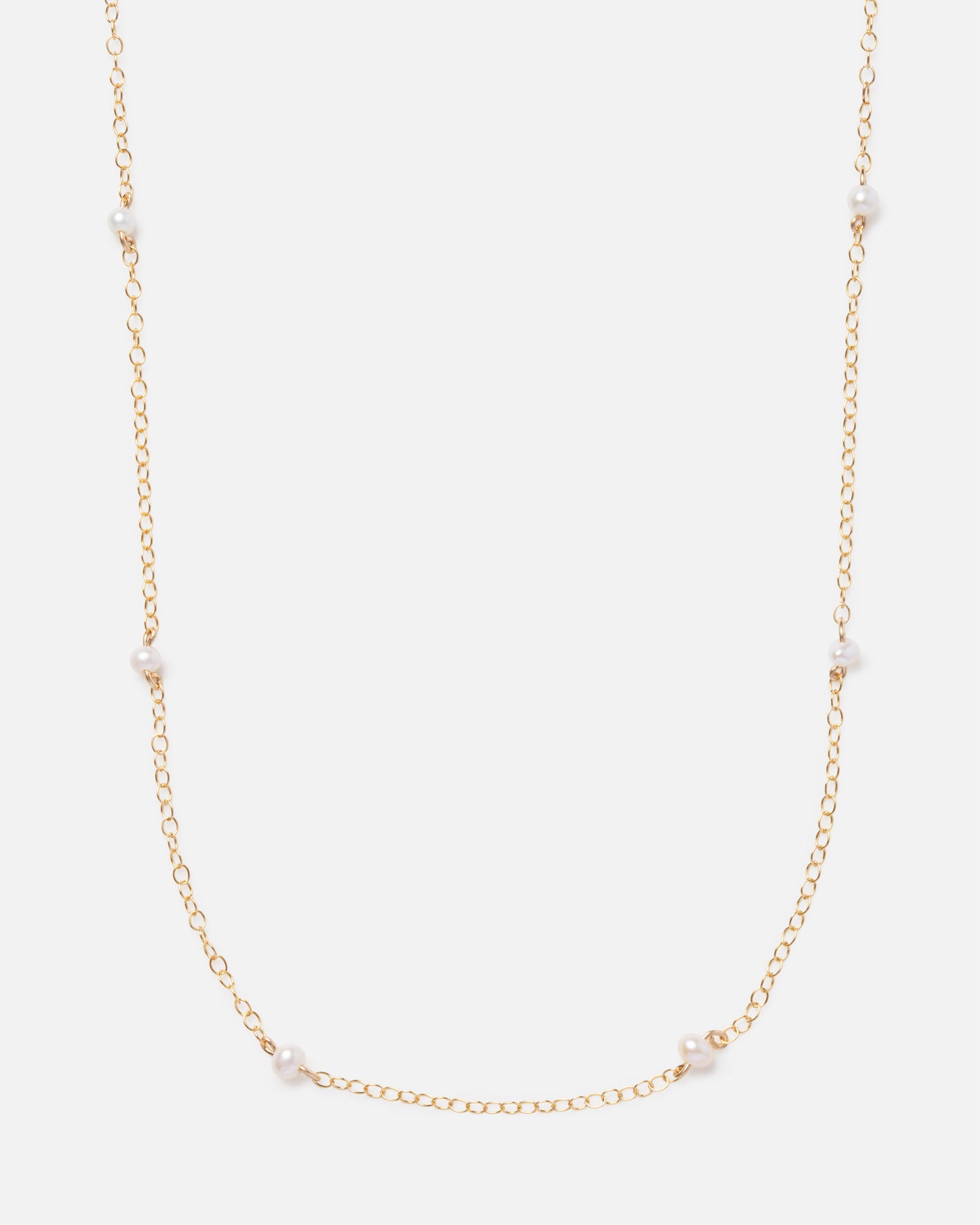pearl gold necklace