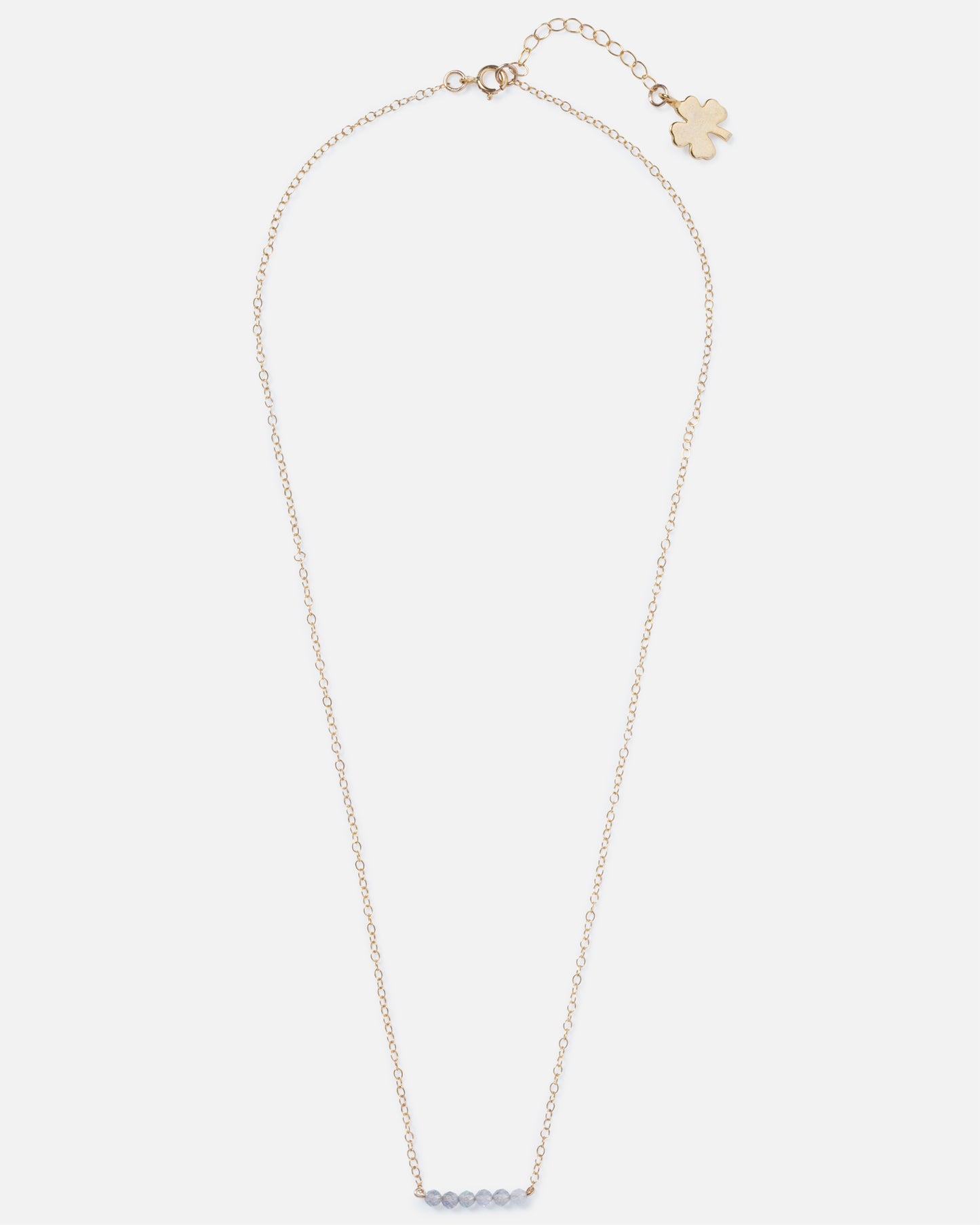 LABRADORITE CLUSTER 14K GOLD FILLED NECKLACE