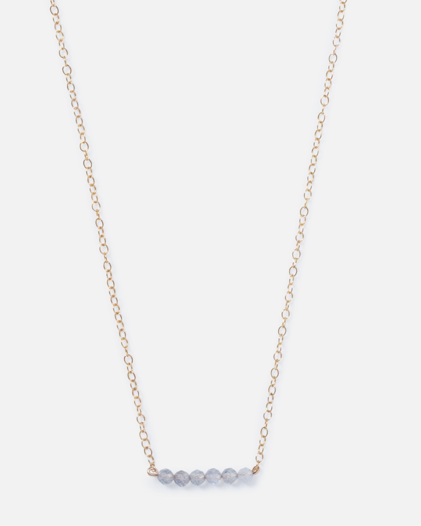 LABRADORITE CLUSTER 14K GOLD FILLED NECKLACE