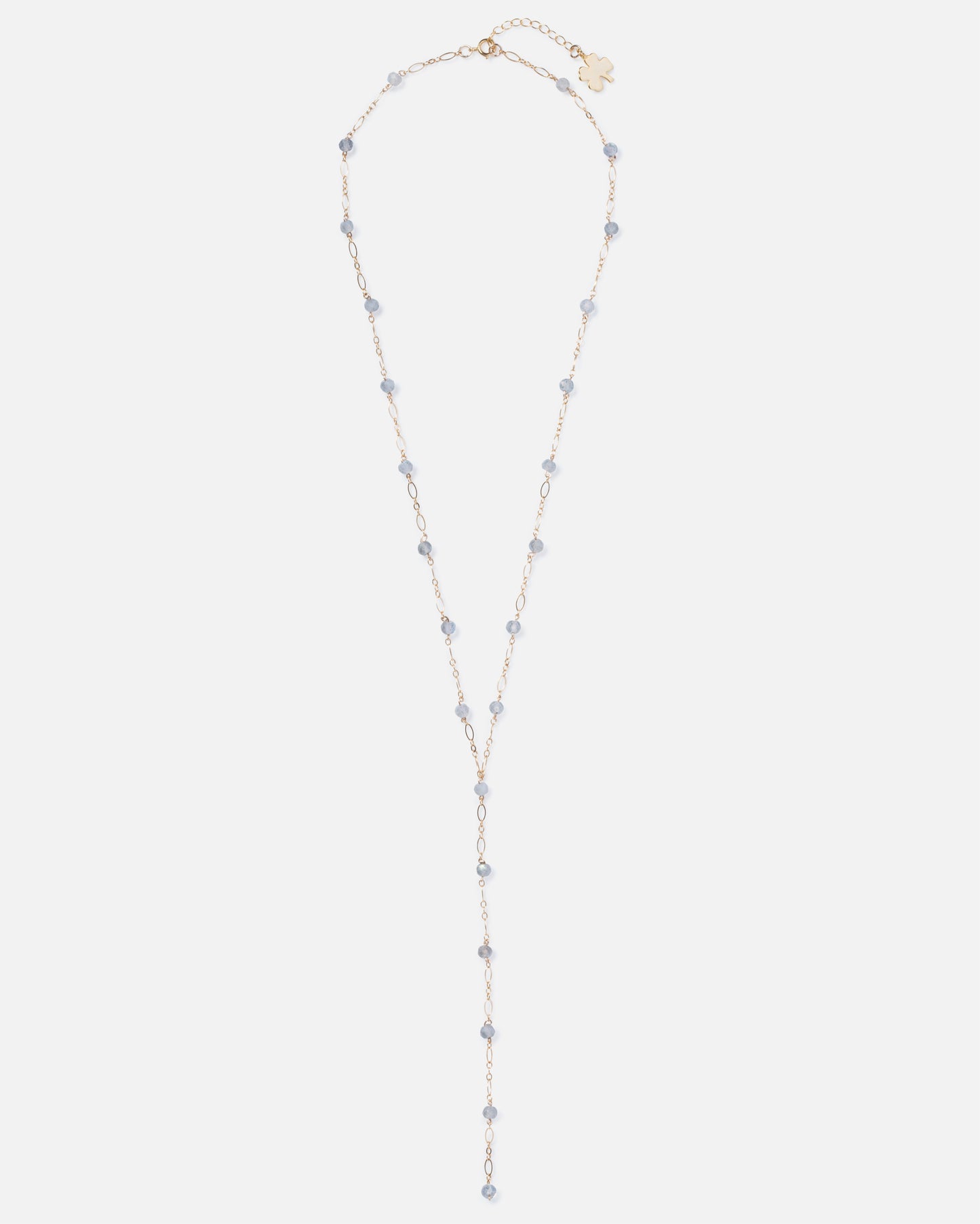 LABRADORITE 14K GOLD FILLED DROP NECKLACE
