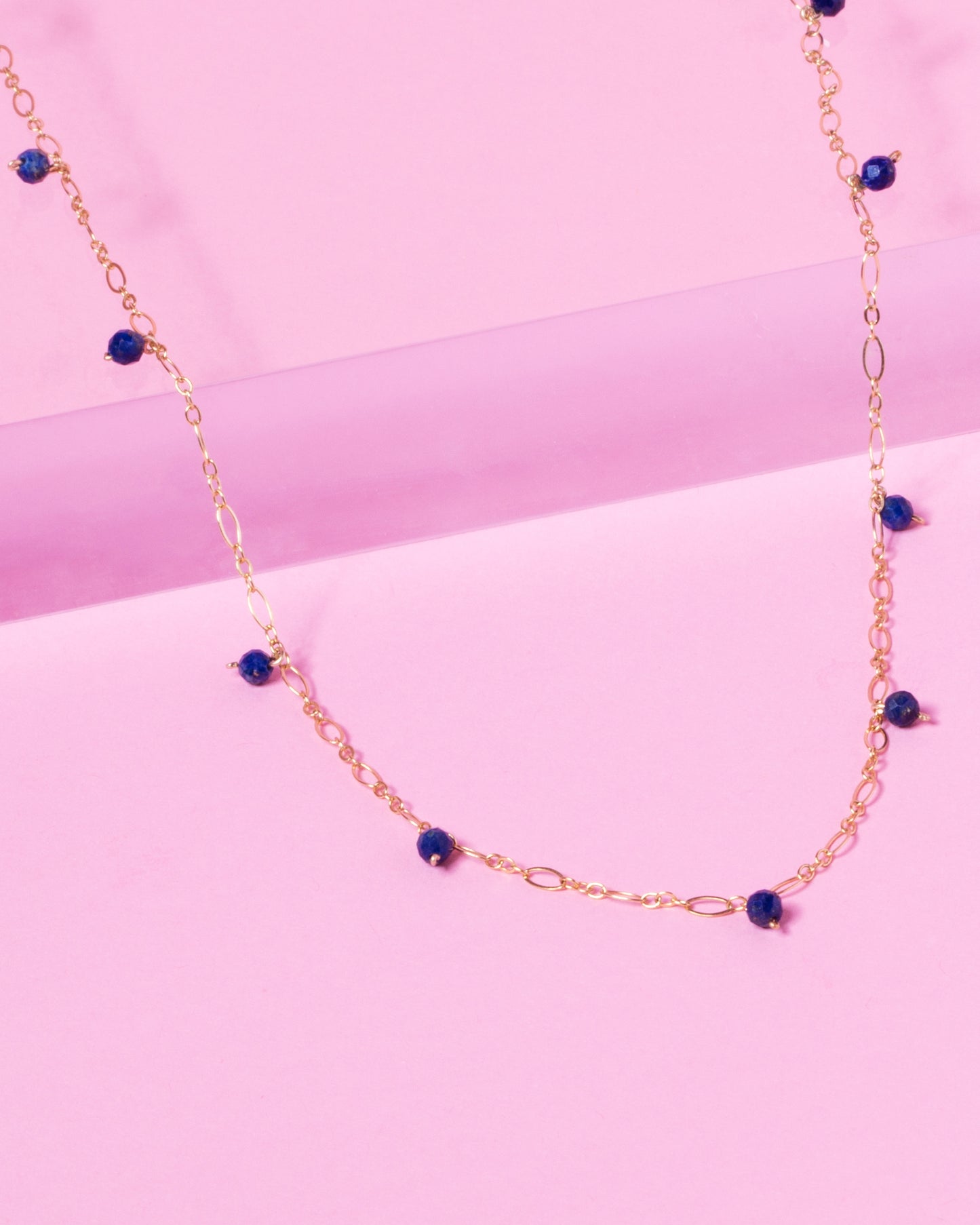 LAPIS JANELLE 14K GOLD FILLED NECKLACE