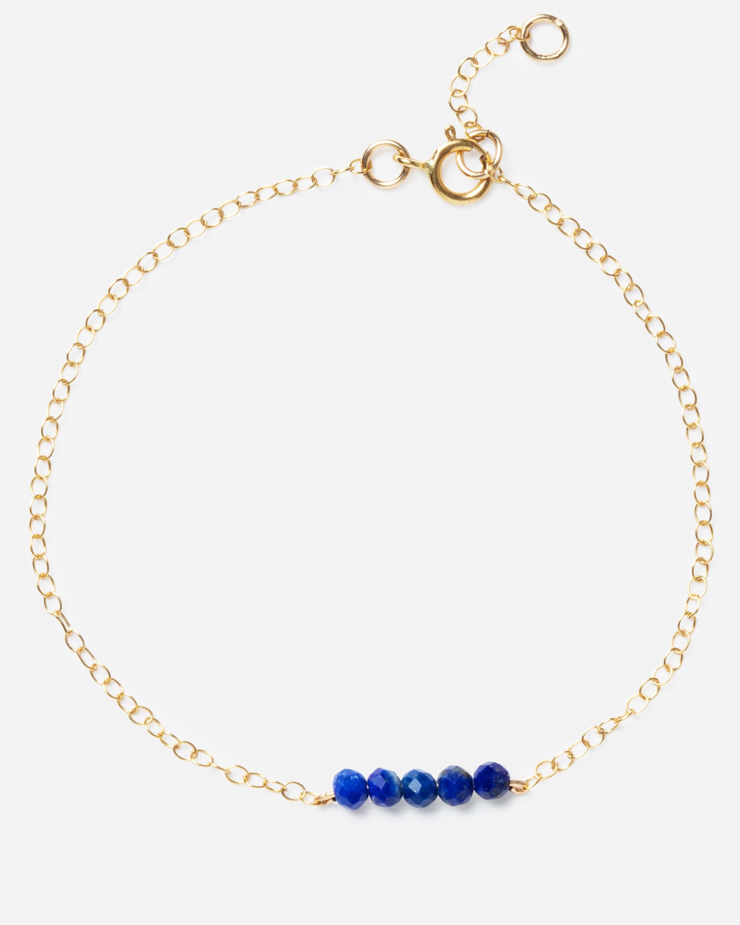 LAPIS CLUSTER 14K GOLD FILLED BRACELET