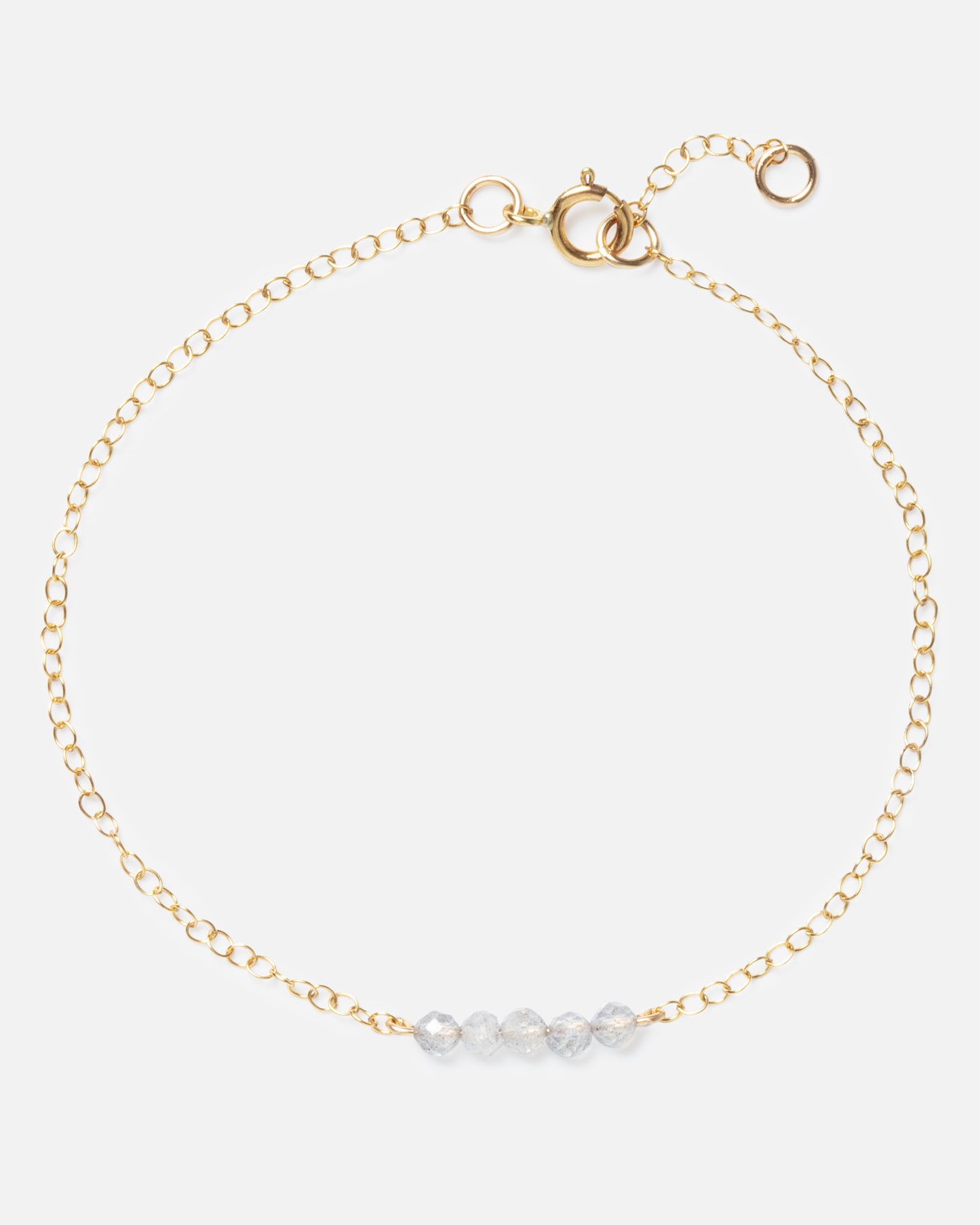 LABRADORITE CLUSTER 14K GOLD FILLED BRACELET