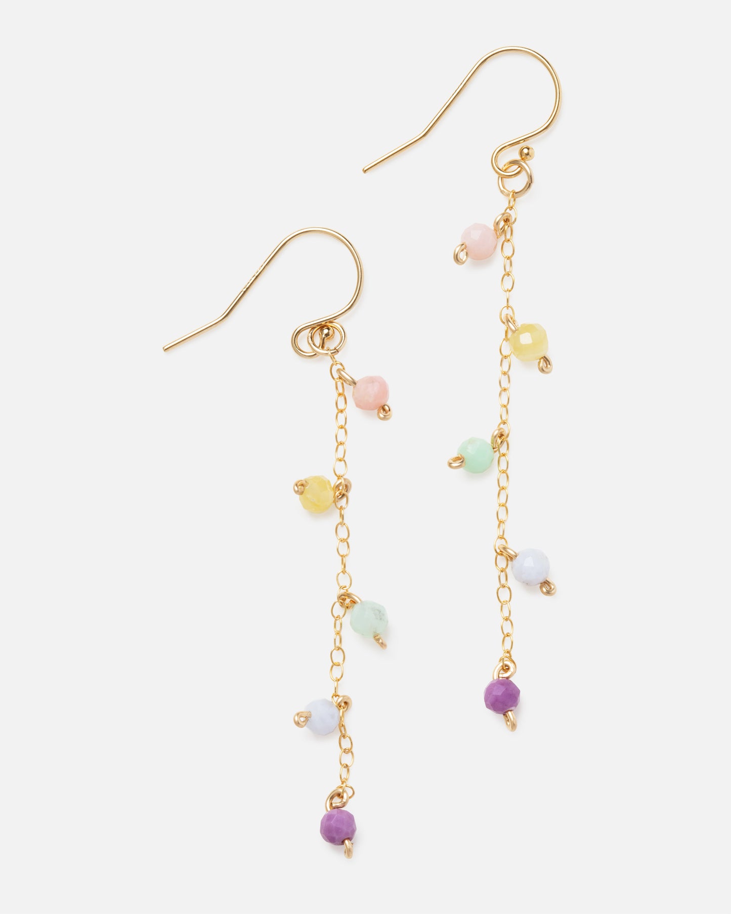 PASTEL 14K GOLD FILLED DROP EARRINGS