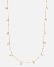Load image into Gallery viewer, LEAH&#39;S PERIDOT AND PEARL DAINTY 14K GOLD FILLED NECKLACE