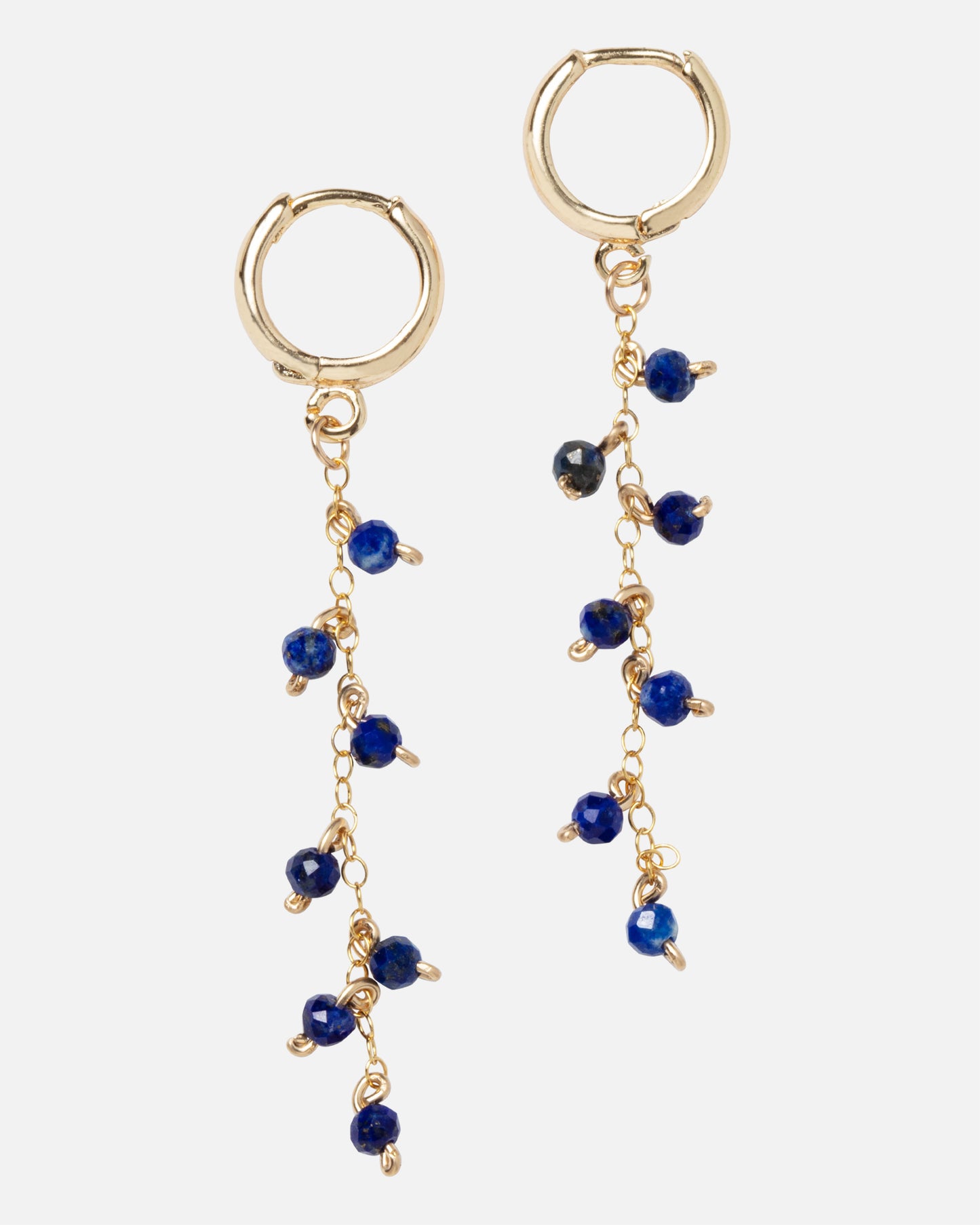 LAPIS MACALA 14K GOLD FILLED DROP EARRINGS