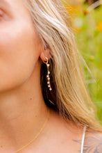 Load image into Gallery viewer, LABRADORITE MACALA 14K GOLD FILLED DROP EARRINGS
