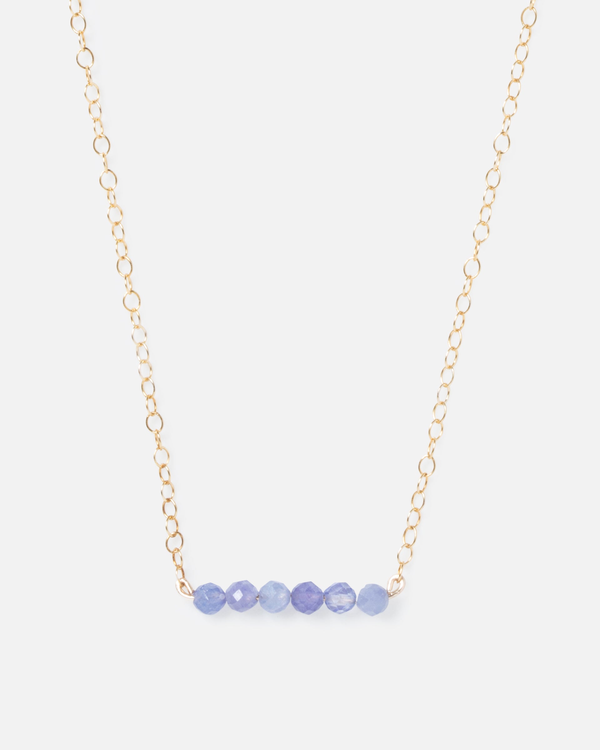 gemstone bar necklace