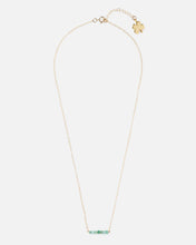 Load image into Gallery viewer, EMERALD CLUSTER 14K GOLD-FILLED NECKLACE