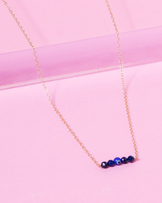 Lapis Evil Eye necklace